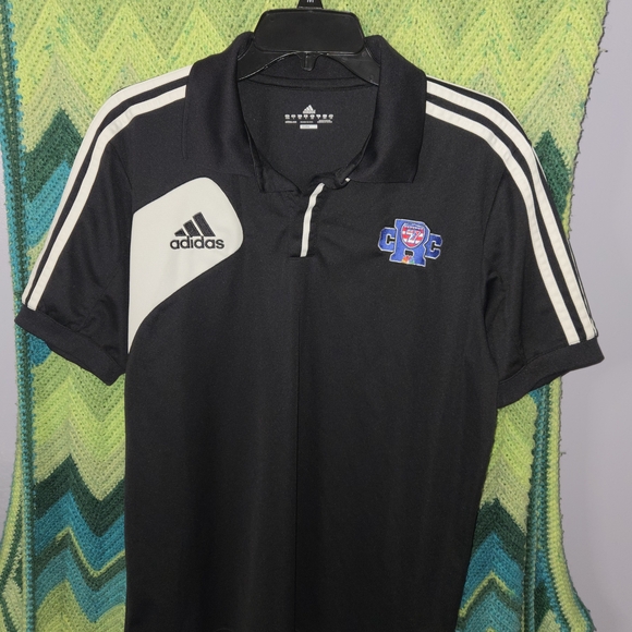 L Adidas 2014 College Rugby Championship NBC Climalite Polo Black CRC - Picture 7 of 11